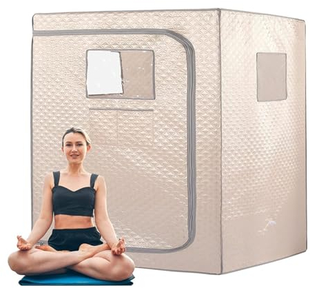Sauna casera de Calentamiento rápido, Tienda de Sauna de Vapor portátil, Tienda de Sauna para 2 Personas tamaño Completo Doble, Sauna Tentull Body Home SPA para relajación, desintoxicación, sin vapo