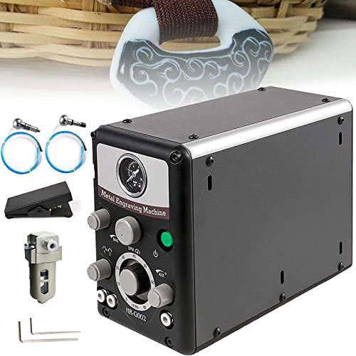 Jewelry Making Kit,Jewelry Engraving Machine,220v 110v 400-800rpm 0-60 Psi Double Ended Impact Jewelry Engraver,Pneumatic Hand Engraving Machines,for Metal Plastic Wood Ceramics St