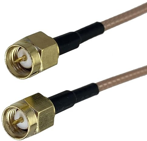 WANGFK 1 Pz RG316 SMA RPSMA a SMA RP SMA Spina Maschio e Femmina connettore Jack RF coassiale Ponticello Coda Cavo terminale del Cavo 4 Pollici ~ 10 Piedi(SMA M to SMA M,6FT (2M))