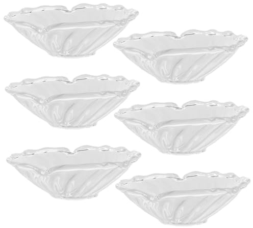 BESTYASH 6pcs Protège-Gouttes pour Bougies en Verre Ronds, Récupérateur de Cire Élégant pour Chandeliers, Protège Les Surfaces Fêtes et Vacances
