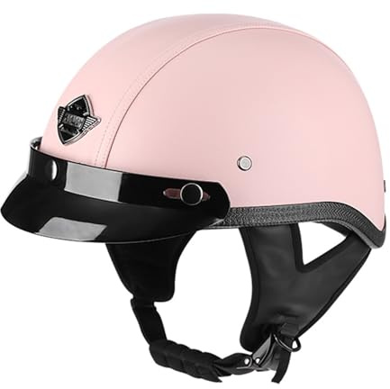 Retro Aperto Casco Retrò Moto Casco Mezzo Pelle Certificazione ECEDOT Caschi Jet E Demi-Jet Vintage Caschi Cromwell Caschi Street Cruiser Per Adulti Unisex Elmetto Scodella F,M:57-58CM