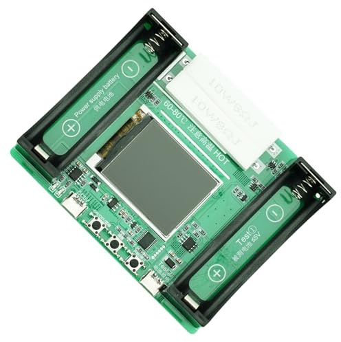 Compact 18650 Battery Tester with Adjustable Current and Flat Top Cell Measurement Auto Charging Discharging Module