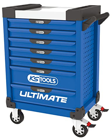 KS Tools 804.0007 pearlline Werkstattwagen 7 Schubladen blau