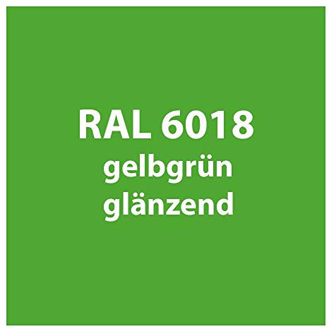 Streichlack Streich Lack Farbe 1K * Premium Qualität * 1 Liter (RAL 6018 gelb-grün glänzend)