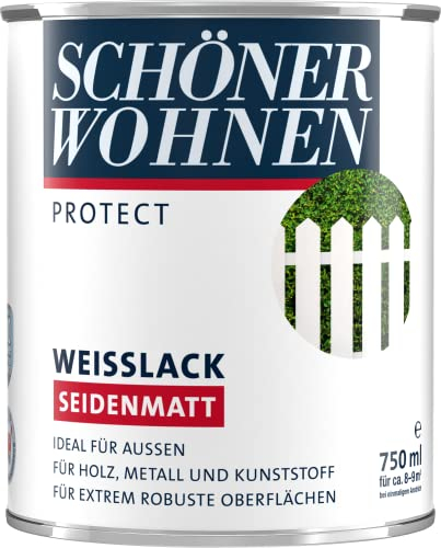 Schöner Wohnen Protect Weißlack seidenmatt 750 ml