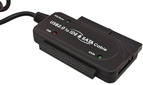 PTC Black USB 2.0 to IDE and SATA Adapter Cable with Power