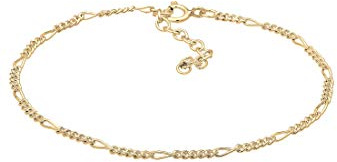 Elli Damen Echtschmuck Armband Armkettchen Figaro Basic in 925 Sterling Silber 16 cm Länge