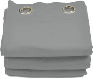 ACOUSPANEL Cortina Acústica de Tejido Opaco Anti Ruido, Algodón Ignífugo Escénico, Afelpado a Las Dos Caras de 300gr (Gris, 224x135 cm)