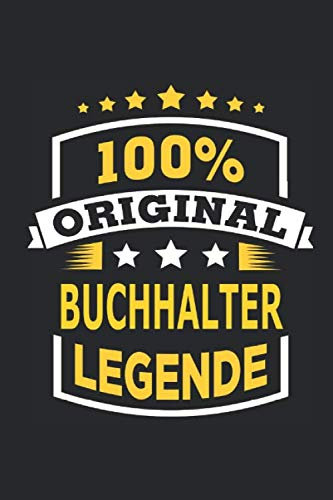 100% Original Buchhalter Legende: Notizbuch mit 110 Seiten, Verwendung auch als Dekoration in Form eines Schild bzw. Poster möglich