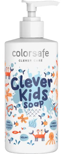 DIE BLAUE Clever Kids Flüssigseife - Sanfte Pflege für kleine Hände - Reinigt und pflegt zart, kinderfreundlich und bunt - 300ml