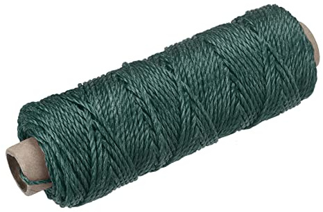 sourcing map Torcida Albañil Línea Nylon Cordel Cuerda Cordón Oscuro Verde 50M/164 Pies 2mm Diámetro para Redes, Paisajismo, Hogar Mejora, Bricolaje Proyecto, Artesanía, Albañilería