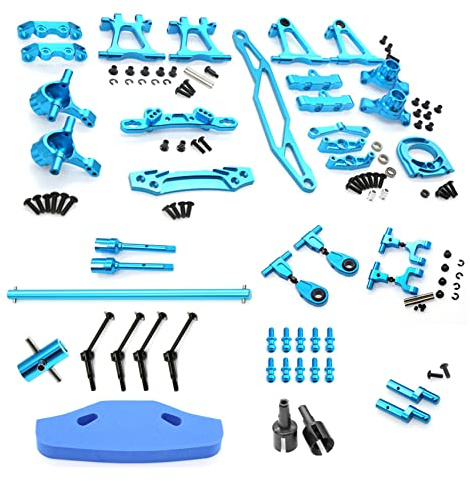 MAKIVI Metall Modifikation Zubehör Kit Querlenker Lenkknöchel Set für TT02 -02 1/10 RC Upgrade Teile, 1