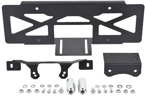 EDSARS Kennzeichenhalter Auto hinten Reserverad Metall Kennzeichenhalterung Halter für Jeep Wrangler JL 2018-2023,Style A