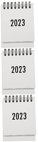 Operitacx 3stücke Tischkalender Praktischer Schreibtisch Kalender Für Büro Zuhause Kleiner Stilvoller Planer Für Effizientes Zeitmanagement Für Studenten Arbeitsplätze