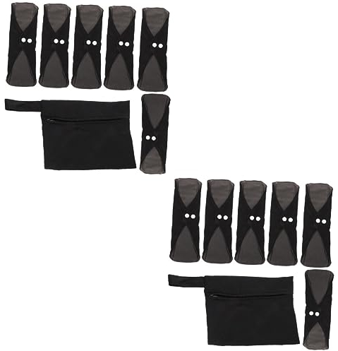 Healeved 2 Sets Mutterschaftspads Für Frauen Wiederverwendbare Pad-aufbewahrungstasche Weich Saugfähig Waschbar Servietten