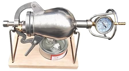 SciAza palomitero mantequilla cañón de palomitasMáquina de palomitas de maíz retro pequeña con manivela de acero inoxidable de 100 ml