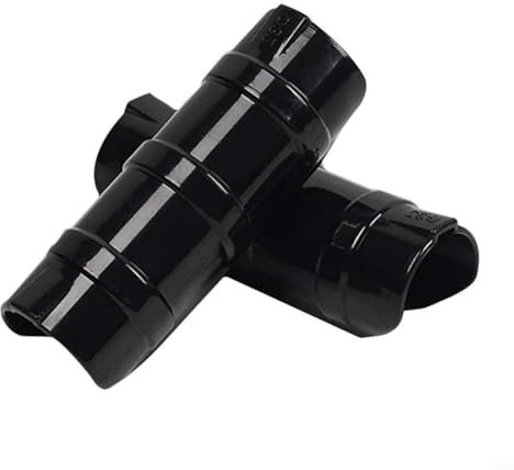 Confezione da 20 clip per pellicola per serra, in plastica ABS + PC, resistenti alla ruggine, resistenti alle alte temperature, per fissare la pellicola della serra ai tubi del telaio (nero, 19 mm)
