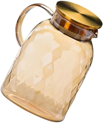 Ciieeo Botella De Agua Fría De Vidrio Jarra Grande Para Jugo Hervidor De Agua Tetera Para Preparar Bebidas La Cocina Eventos Sociales
