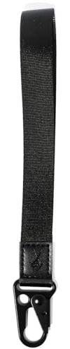 TOOLIN Lanière de poignet pour clés, sangle de poignet cool avec cuir véritable, porte-clé pour femme/homme, Noir , 30