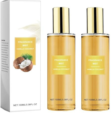 V Secret Coconut Passion Body Spray for Women, Coconut Passion Body Mist, Coconut Vanilla Body Spray, Long Lasting Body Spray Women Coconut, Coconut Perfume, Coconut Fragrance Mist (100ml, 2)