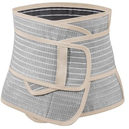 haakaa postpartum belly band, stöd rygg och mage, hjälp naturlig födelse & C avsnitt återhämtning, naturlig latex, mandel