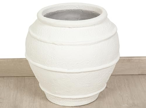 MACETERO TERRACOTA BLANCO