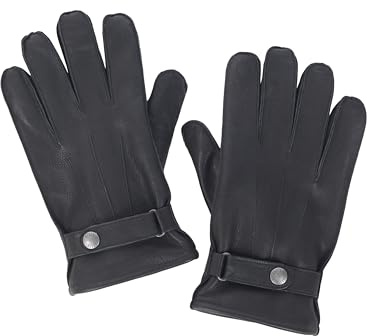 MUSTANG Guanti in pelle da uomo 31023170, Nero , XL