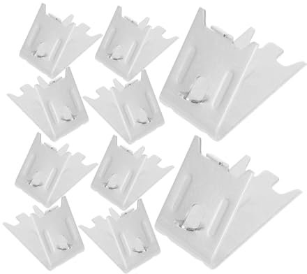 jojofuny 10pcs Chest Freezer Dividers Shelf Clips Magnetic Clips Fridge Refrigerator Shelf Locking Cabinet Freezer Rack Replacement Bracket