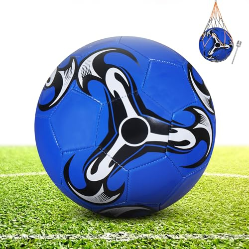 pwavum Fußball, Fussball Kinder Unisex, Offizieller Fussball Grösse 5 | Fußball 'Champion' - Ball für Kinder & Erwachsene als Geschenk,Fußbälle für das Training Indoor & Outdoor