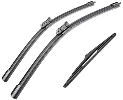 Limpiaparabrisas Parabrisas Para Peugeot 3008 MK2 2017 2018 2019 2020 2021 28 + 16 + 12 Parabrisas Delantero Y Trasero Accesorios Para Ventanas 3 Piezas Escobilla Limpiaparabrisas