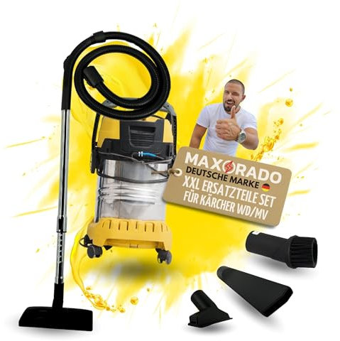 Maxorado XXL Ersatzteile Set passend für Kärcher MV WD 90121090 Nass- und Trockensauger 90121090 WD3200 WD3800 A2004 A2024 A2054 A2064 MV2 WD2 WD2064 Ersatzteil Staubsauger Schlauch Düse Rohr Zubehör