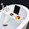 Pont De Bain pour Baignoire, Plateau De Baignoire Extensible, Planche De Bain, Support De Baignoire, Serviteur De Baignoire, pour Bougie Verre Vin Livre Savon Tablette Et Téléphone