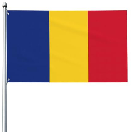 Bandiera della Romania Bandiera Poliestere Bandiera Per Casa Outdoor Indoor Tutte le Meteo 3x5 Ft Colore Vivace