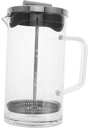 Cabilock Presse Café Manuelle Cafetière à Piston Avec Échelle Verre Transparente Pour Préparer Café Expresso