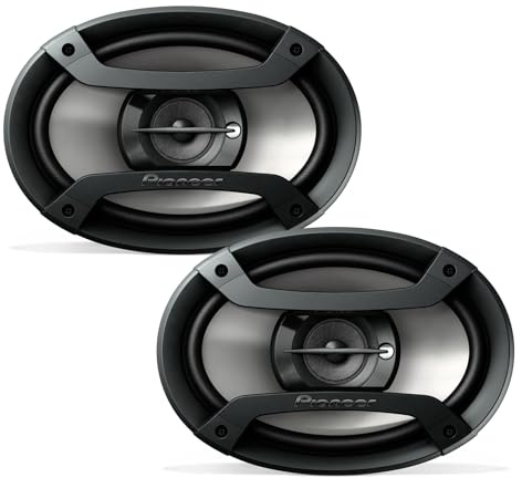 PIONEER TS-F6935R 3-Way Coaxial Car Audio Speakers - 6' x 9' Passive Car Speakers (Pair), 230 W Max Power, Black and Silver