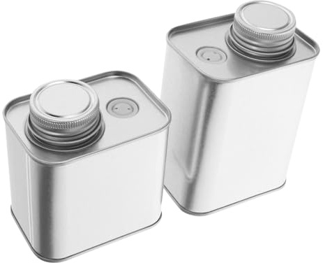 ABOOFAN 2 piezas Bote para Café Hermético de Lata de Hojalata Envase Portátil para Almacenamiento al Vacío de Granos Té y Dulces Resistente y Reutilizable para Cocina y Encimera