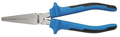 KS Tools 118.1016 ERGO - Alicates planos (165 mm, mango bicomponente)