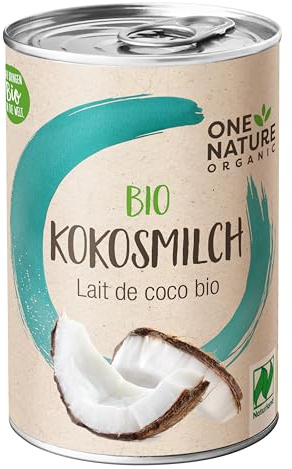 ONE NATURE organic BIO Kokosmilch, NATURLAND, 6er Pack (6 x 400 ml)