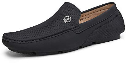 Bruno Marc Penny Loafers Mockasiner för män, Svart, 38.5 EU