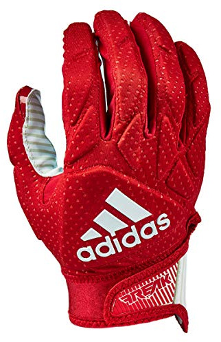 Adidas Freak 5.0 Padded Adult Football Receiver Glove, Red/White, X-Large
