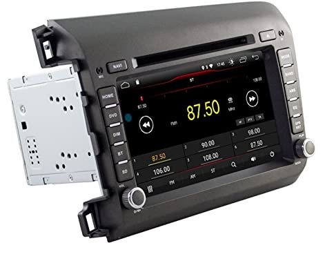 SFUO WiFi Stéréo Lecteur multimédia Voiture GPS La Navigation DVD l'audio DSP 2 Din Android 11. 0 Car Radio Fit for Civic 2012-2015