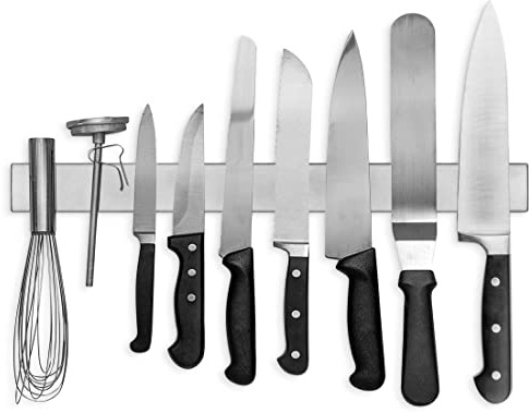Modern Innovations 18 Inch Stainless Steel Magnetic Knife Bar - Use as Knife Holder, Rack, Strip, Kitchen Utensil and Tool Holder