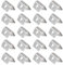 JNNJ 20 Piezas Viento Lluvia Deflector Clips, Clips Acero Inoxidable Montaje Deflectores Viento, Viento Canal Deflector Lluvia Acero Inoxidable De Fijación De Retención Clips Set, Accesorios Coche