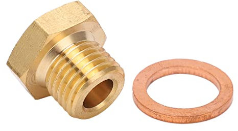 Universal Metall Druck Temperatur Messgerät Sender Adapter 1/8 Zoll NPT auf M14x1,5 Stecker für Auto