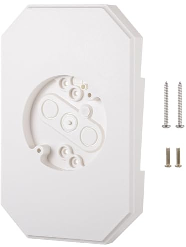 Vinyl Siding Light Mounting Blocks, PVC Built-in Electrical Box Mounting Plates, Outdoor Light Fixture Mounting Brackets, Fit 1/2 in Lap Double and 4 in Siding, White