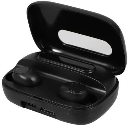 Gadpiparty Kabellose In-Ear Funkkopfhörer Mit Digitalanzeige Surround Audio Berührungsgeste Ergonomisch Ladebox Mit Led Akkuanzeige Für Outdoor Und Sport Schwarz