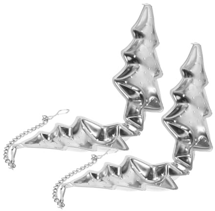 DOITOOL 6 Pièces Infuseur à Thé Inox Forme Sapin de Noël Filtre Boule Acier Inoxydable pour Thé en Vrac et Épices Lot