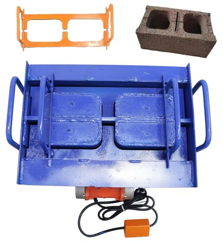 Electric Soil Block Maker,Block Machine Concrete Maker,Multiple Molds Optional, 23kn Pressure, 45s Fast, 30 Bricks/H, Concrete Block Making Machine for Paving Construction(H7)