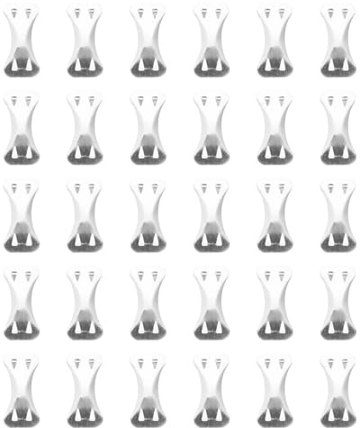 Hoement 100pcs Reusable Bandage Wrap Clips Aluminum Alloy Bandage Buckle Fixator Outdoor Portable Fixing Holder Replacement Fastener for Daily Use