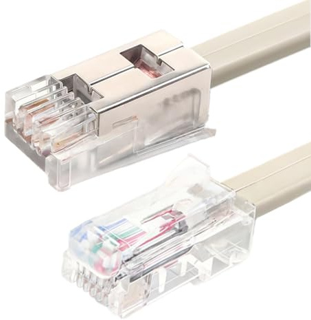 Hkfgdjdl Cavo di prolunga RJ12 (6P6C) maschio/4P maschio, cavo di rete RJ12 digitale per telefonia vocale